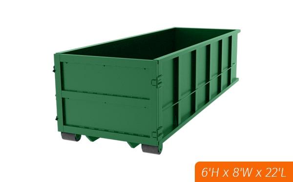 most companies offer the option to rent multiple thirty-yard dumpsters if needed